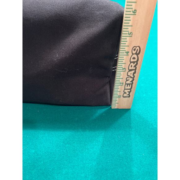 NWT Lands End Canvas Tote Bag Boat Style Medium 17 H x13.5.x 5.75 Black Trim - Picture 7 of 9